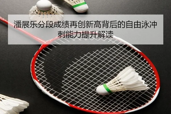 潘展乐分段成绩再创新高背后的自由泳冲刺能力提升解读